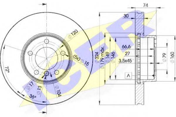 гальмівний диск ICER 78BD5859-2