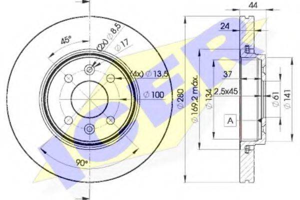 гальмівний диск ICER 78BD7829-2