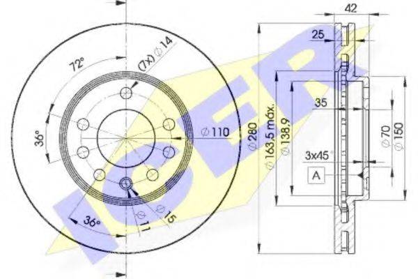 гальмівний диск ICER 78BD9060-2