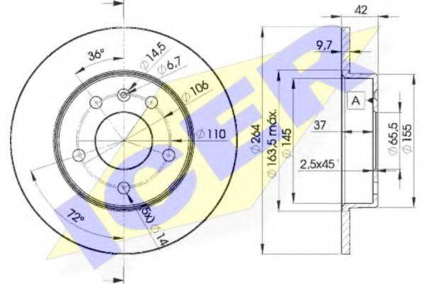 гальмівний диск ICER 78BD9110-2