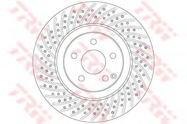 гальмівний диск TRW DF6433S