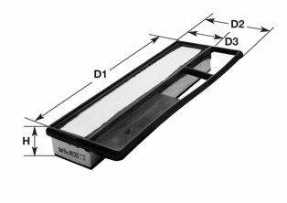 Повітряний фільтр CLEAN FILTERS MA1365