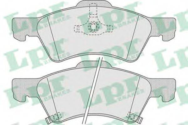 Комплект гальмівних колодок, дискове гальмо LPR 05P1006