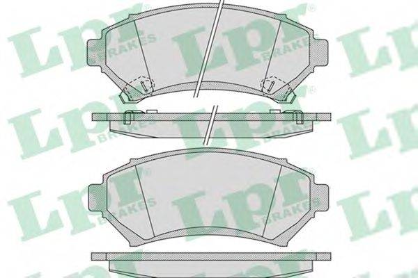 Комплект гальмівних колодок, дискове гальмо LPR 05P1054
