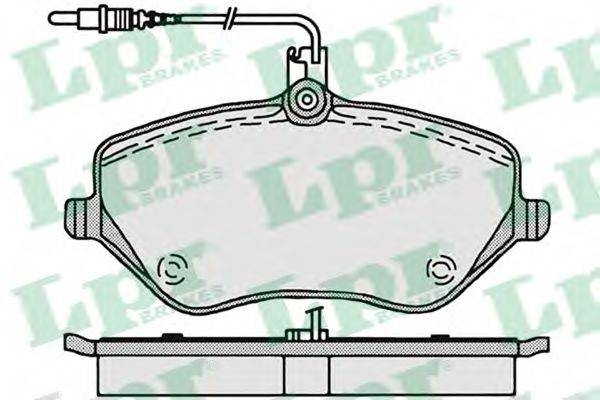 Комплект гальмівних колодок, дискове гальмо LPR 05P1202