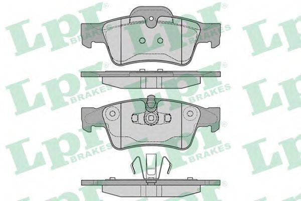 Комплект гальмівних колодок, дискове гальмо LPR 05P1254