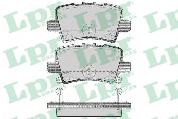 Комплект гальмівних колодок, дискове гальмо LPR 05P1273