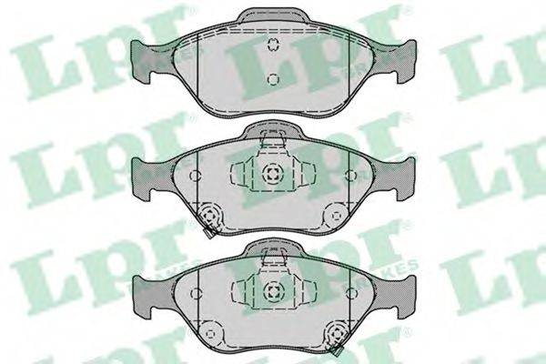 Комплект гальмівних колодок, дискове гальмо LPR 05P1283