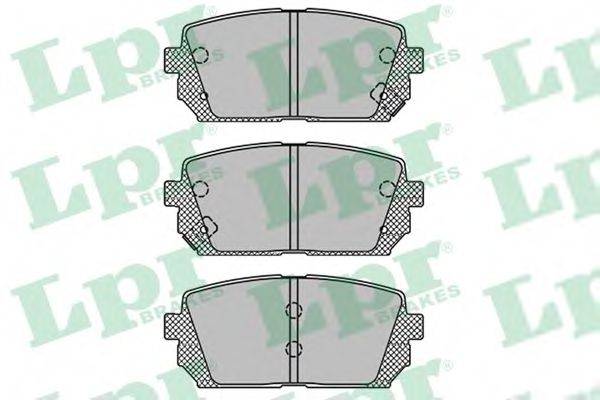 Комплект гальмівних колодок, дискове гальмо LPR 05P1416
