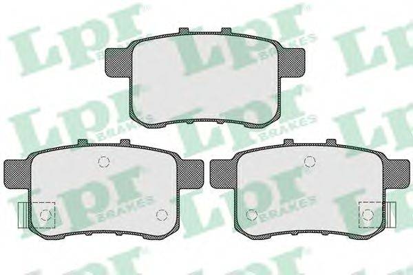 Комплект гальмівних колодок, дискове гальмо LPR 05P1569