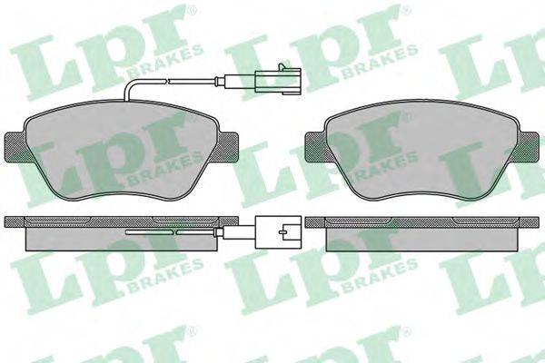 Комплект гальмівних колодок, дискове гальмо LPR 05P1656