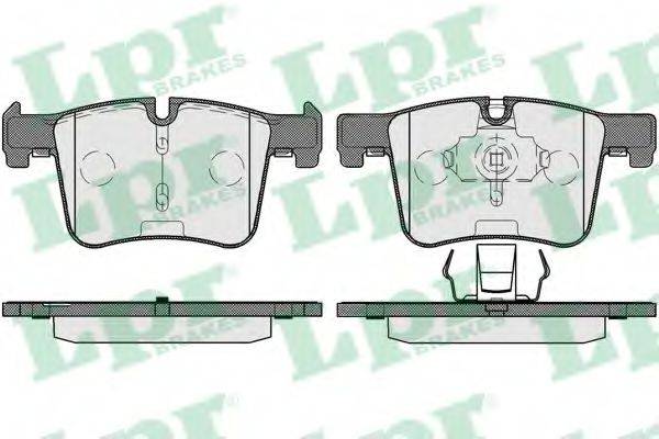 Комплект гальмівних колодок, дискове гальмо LPR 05P1732
