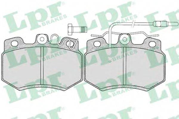 Комплект гальмівних колодок, дискове гальмо LPR 05P272