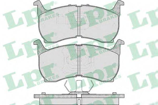 Комплект гальмівних колодок, дискове гальмо LPR 05P368