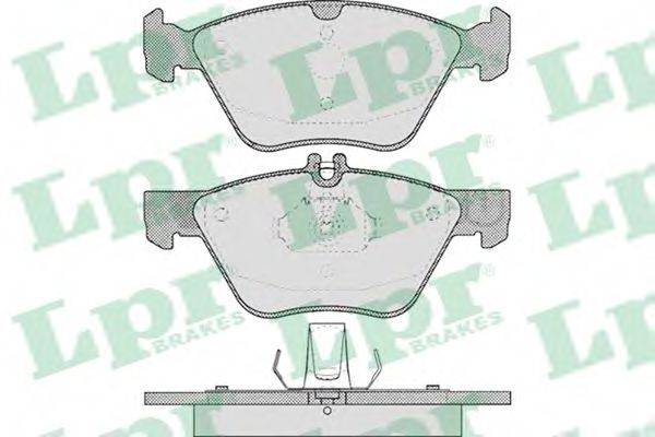 Комплект гальмівних колодок, дискове гальмо LPR 05P406