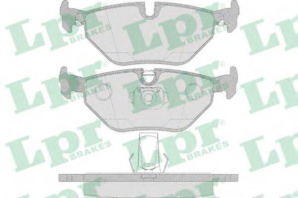 Комплект гальмівних колодок, дискове гальмо LPR 05P650