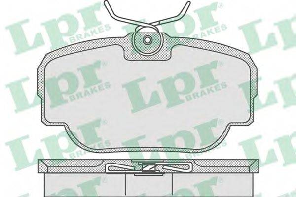 Комплект гальмівних колодок, дискове гальмо LPR 05P739