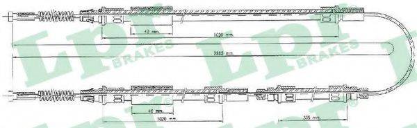 Трос, стоянкова гальмівна система LPR C0280B