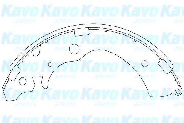 Комплект гальмівних колодок KAVO PARTS KBS-2901