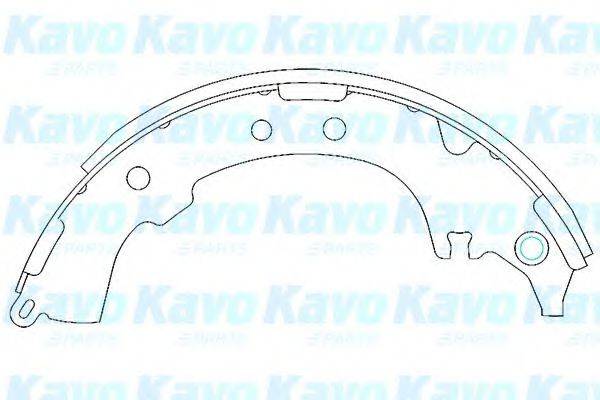 Комплект гальмівних колодок KAVO PARTS KBS-9903