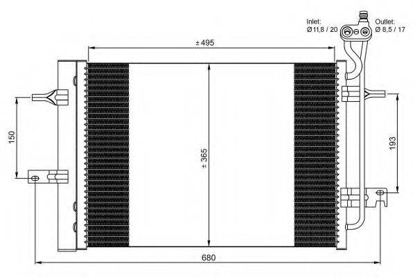 Конденсатор, кондиціонер NRF 350034