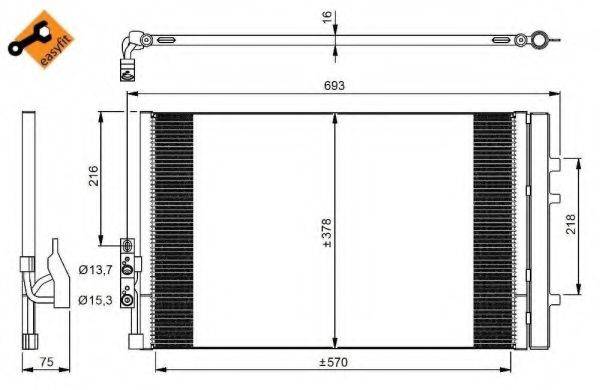 Конденсатор, кондиціонер NRF 350036