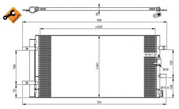 Конденсатор, кондиціонер NRF 350046