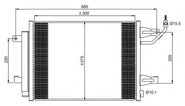 Конденсатор, кондиціонер NRF 350073