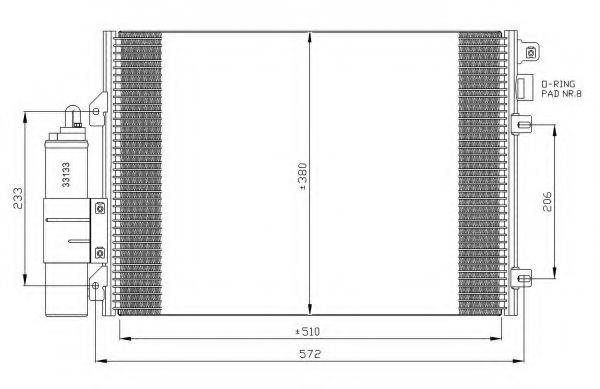 Конденсатор, кондиціонер NRF 35430