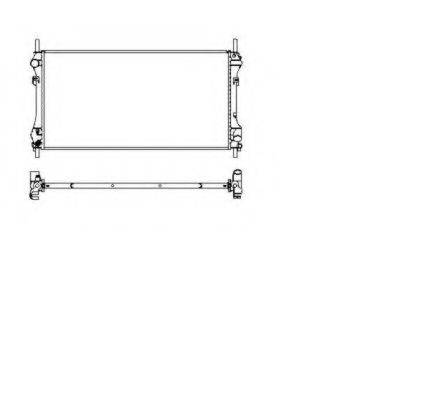 Радіатор, охолодження двигуна NRF 509697