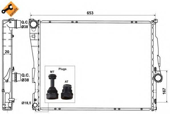 Радіатор, охолодження двигуна NRF 51582