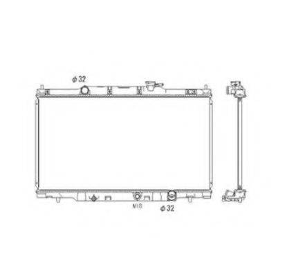 Радіатор, охолодження двигуна NRF 53573