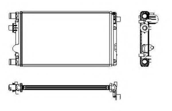 Радіатор, охолодження двигуна NRF 53602