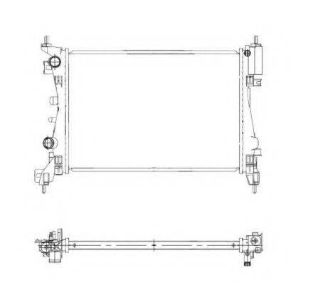 Радіатор, охолодження двигуна NRF 55341