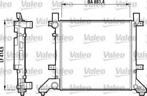 Радіатор, охолодження двигуна VALEO 731605