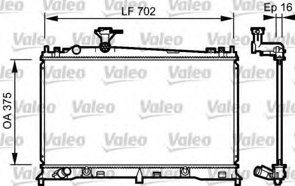 Радіатор, охолодження двигуна VALEO 734483