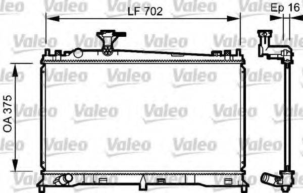 Радіатор, охолодження двигуна VALEO 735053