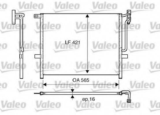 Конденсатор, кондиціонер VALEO 817383