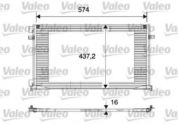 Конденсатор, кондиціонер VALEO 817577