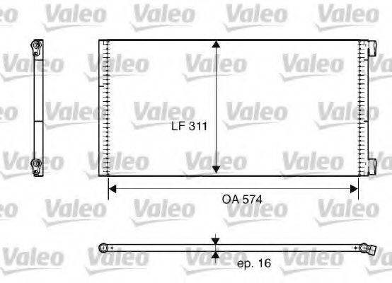 Конденсатор, кондиціонер VALEO 817684