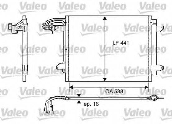 Конденсатор, кондиціонер VALEO 817806