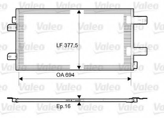 Конденсатор, кондиціонер VALEO 814003