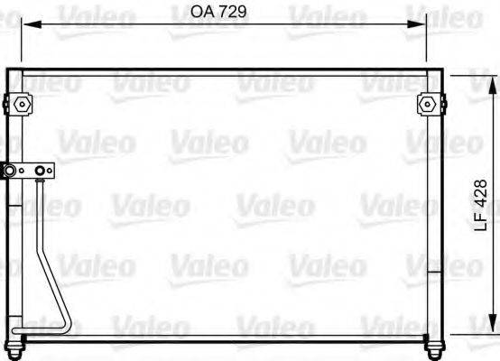 Конденсатор, кондиціонер VALEO 814261