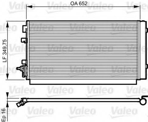 Конденсатор, кондиціонер VALEO 814187