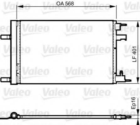 Конденсатор, кондиціонер VALEO 814201