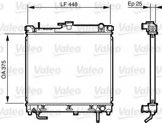 Радіатор, охолодження двигуна VALEO 735578