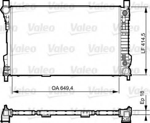 Радіатор, охолодження двигуна VALEO 735144