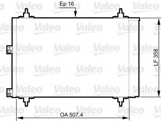 Конденсатор, кондиціонер VALEO 814080