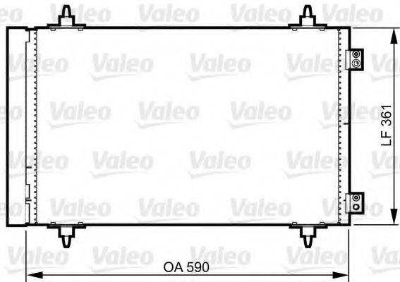 Конденсатор, кондиціонер VALEO 814366