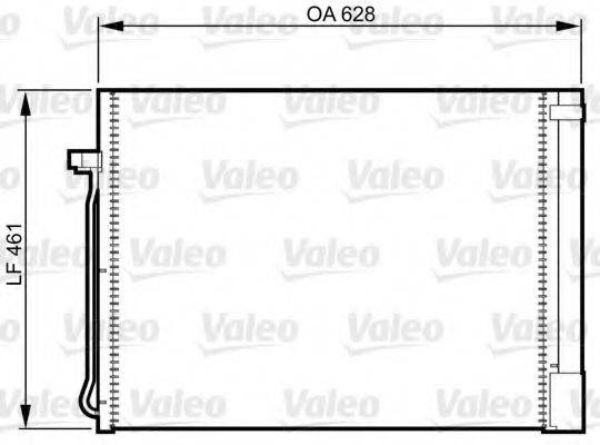 Конденсатор, кондиціонер VALEO 814367